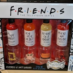 FRIENDS Tv show Cocktails and shot glasses